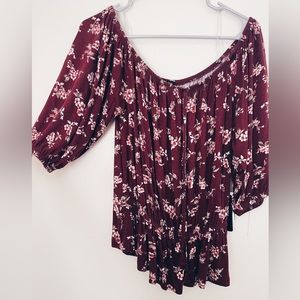 NEW! Floral blouse- SOLD!